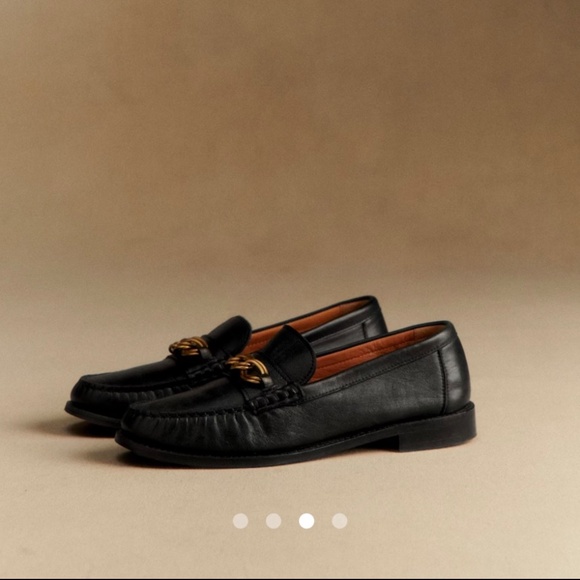 Sezane Vicky Loafers Smooth Black - Size 6.5 \ FR 37 \ UK 4 - Picture 6 of 9
